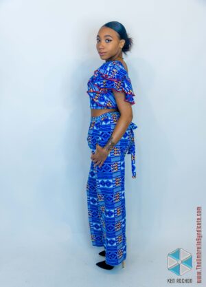 Blue Blouse (Top only from Two Piece Co-Ord Set)